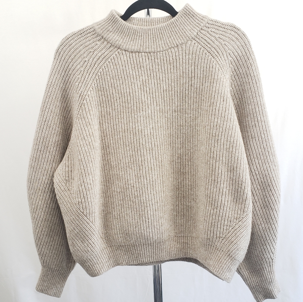 H&M Knitted Sweatshirt - Light Tan